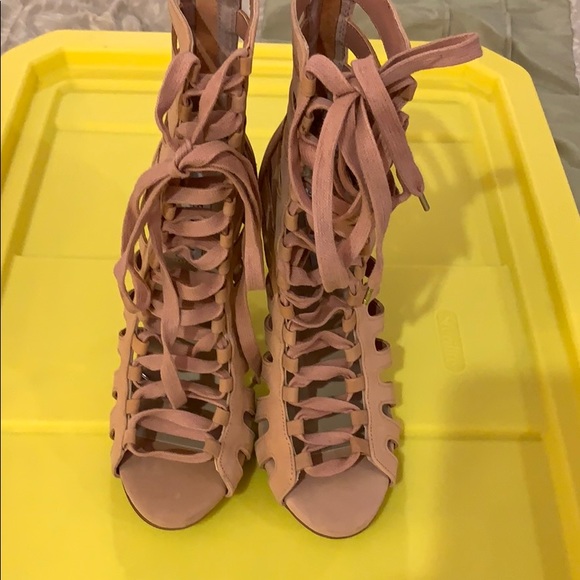 Steve Madden Shoes - Steve Madden Fantasize Caged Leather Cut Out Boots